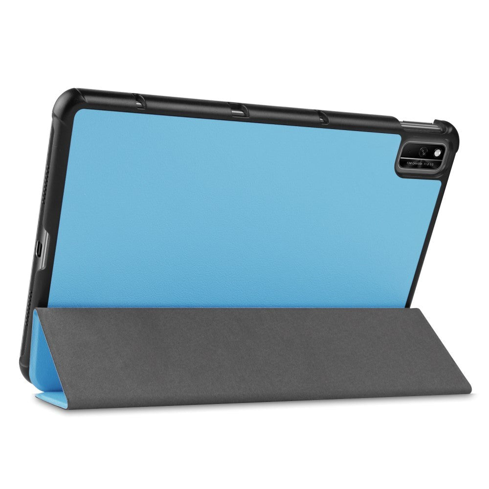 Huawei MatePad 10.4 Tri-Fold Læder Cover - Lyseblå