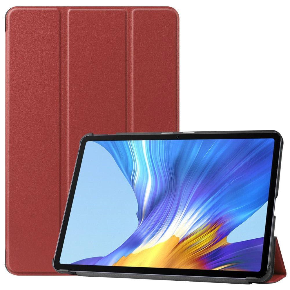 Huawei MatePad 10.4 Tri-Fold Læder Cover - Brun