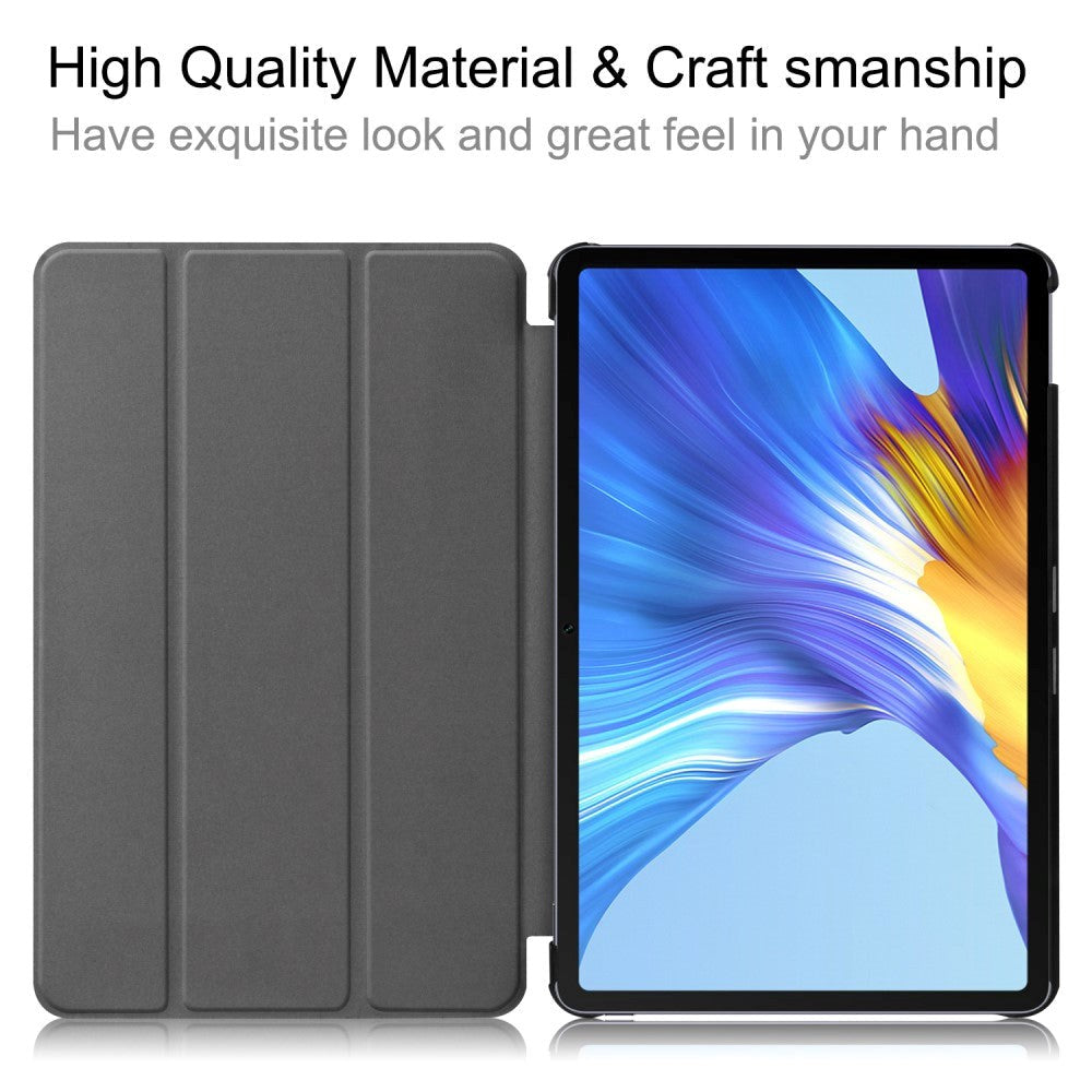 Huawei MatePad 10.4 Tri-Fold Læder Cover - Lilla