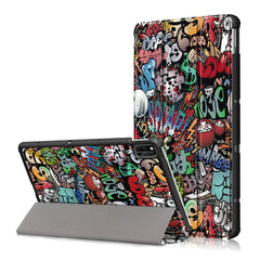 Huawei MatePad 10.4" Læder Cover - Cartoon Graffiti