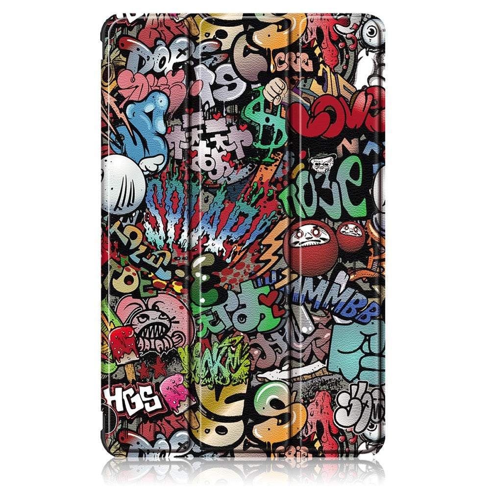 Huawei MatePad 10.4" Læder Cover - Cartoon Graffiti