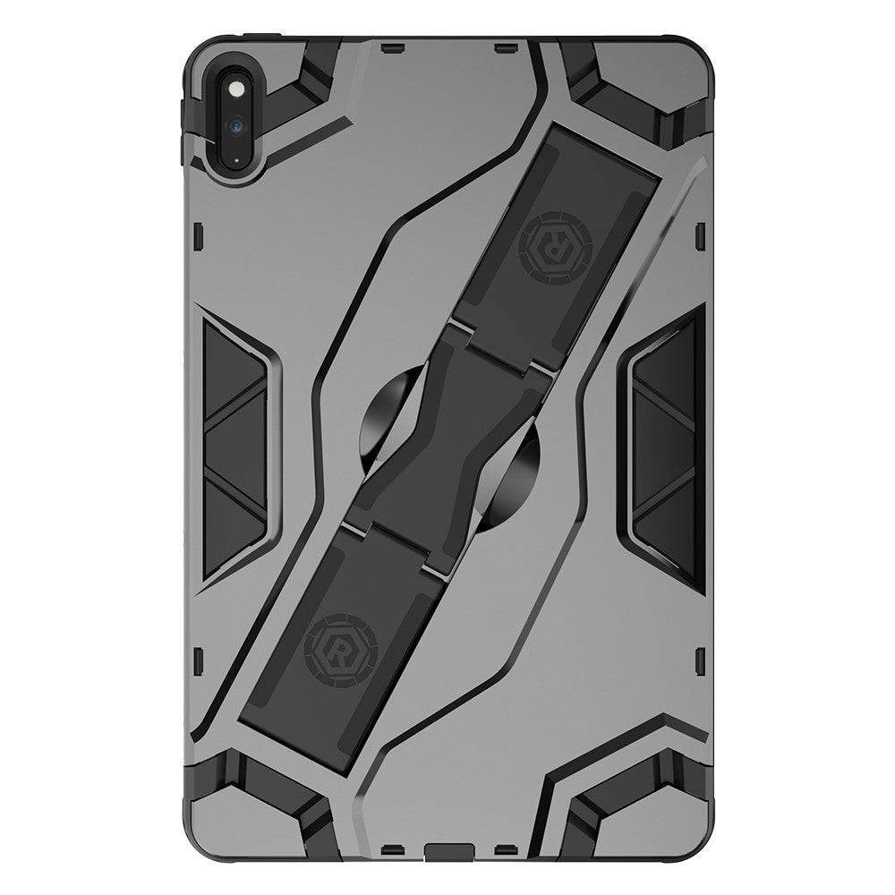 Huawei MatePad 10.4" Shield Style Håndværker Cover m. Fod - Grå