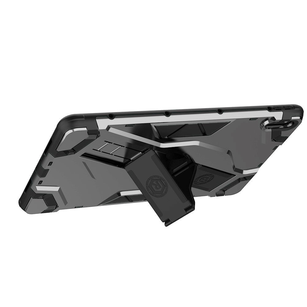 Huawei MatePad 10.4" Shield Style Håndværker Cover m. Fod - Grå