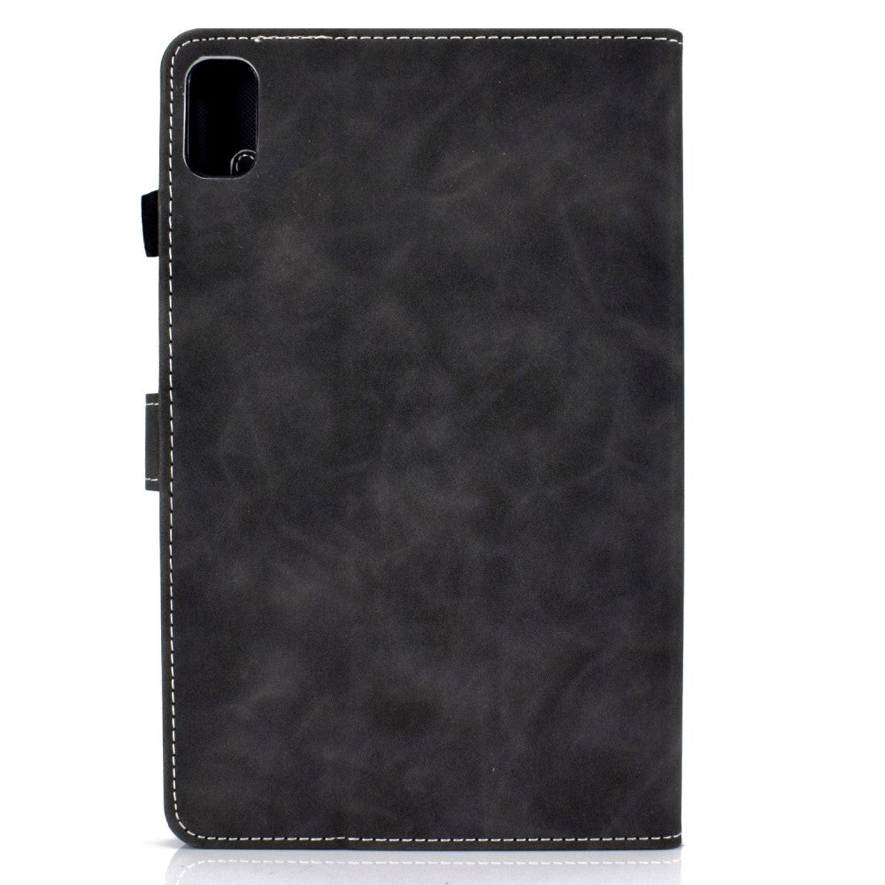 Huawei MatePad 10.4" Blødt Læder Cover m. Ståfunktion & Kortholder - Sort