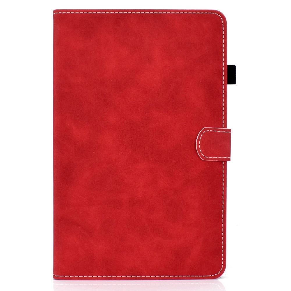 Huawei MatePad 10.4" Blødt Læder Cover m. Ståfunktion & Kortholder - Rød