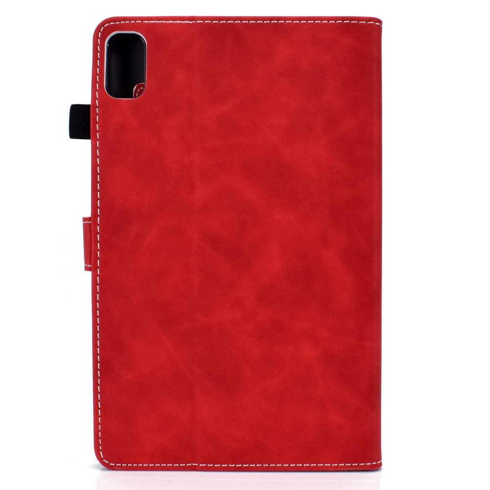 Huawei MatePad 10.4" Blødt Læder Cover m. Ståfunktion & Kortholder - Rød