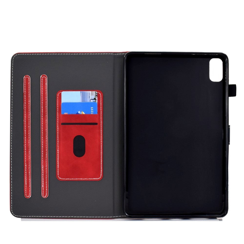 Huawei MatePad 10.4" Blødt Læder Cover m. Ståfunktion & Kortholder - Rød