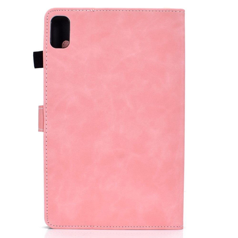 Huawei MatePad 10.4" Blødt Læder Cover m. Ståfunktion & Kortholder - Lyserød