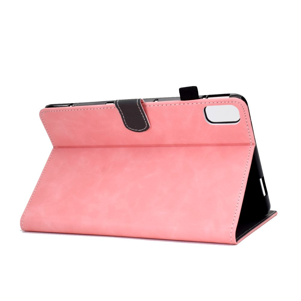 Huawei MatePad 10.4" Blødt Læder Cover m. Ståfunktion & Kortholder - Lyserød