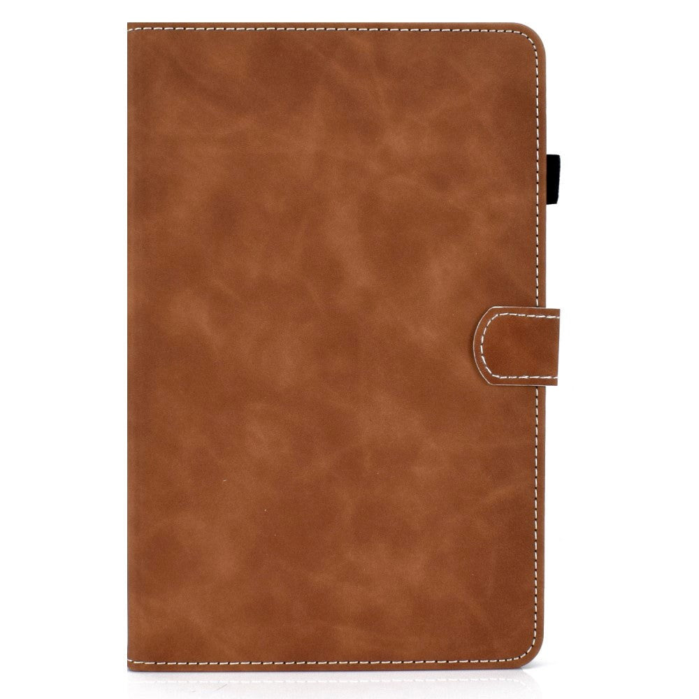 Huawei MatePad 10.4" Blødt Læder Cover m. Ståfunktion & Kortholder - Brun