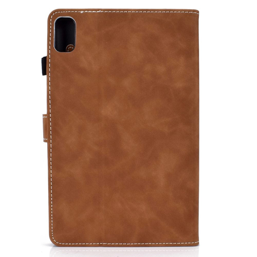 Huawei MatePad 10.4" Blødt Læder Cover m. Ståfunktion & Kortholder - Brun