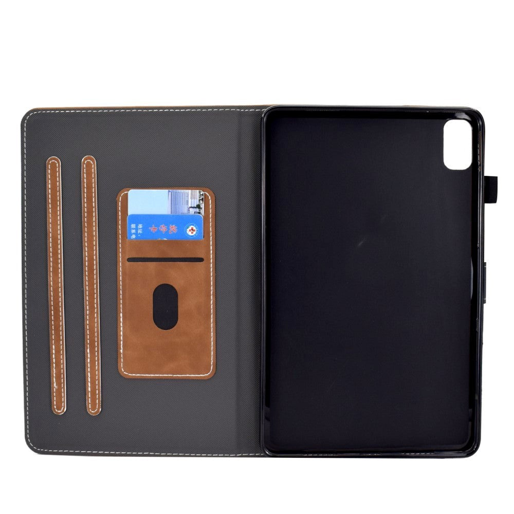 Huawei MatePad 10.4" Blødt Læder Cover m. Ståfunktion & Kortholder - Brun
