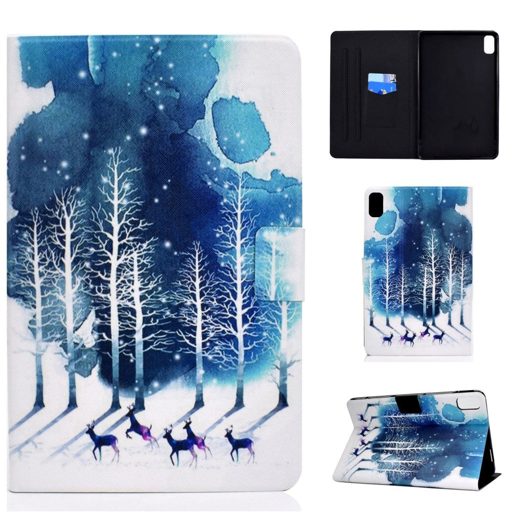 Huawei MatePad 10.4" Cover m. Ståfunktion & Kortholder - Vintertræer