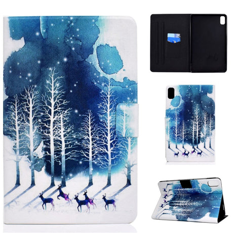 Huawei MatePad 10.4" Cover m. Ståfunktion & Kortholder - Vintertræer