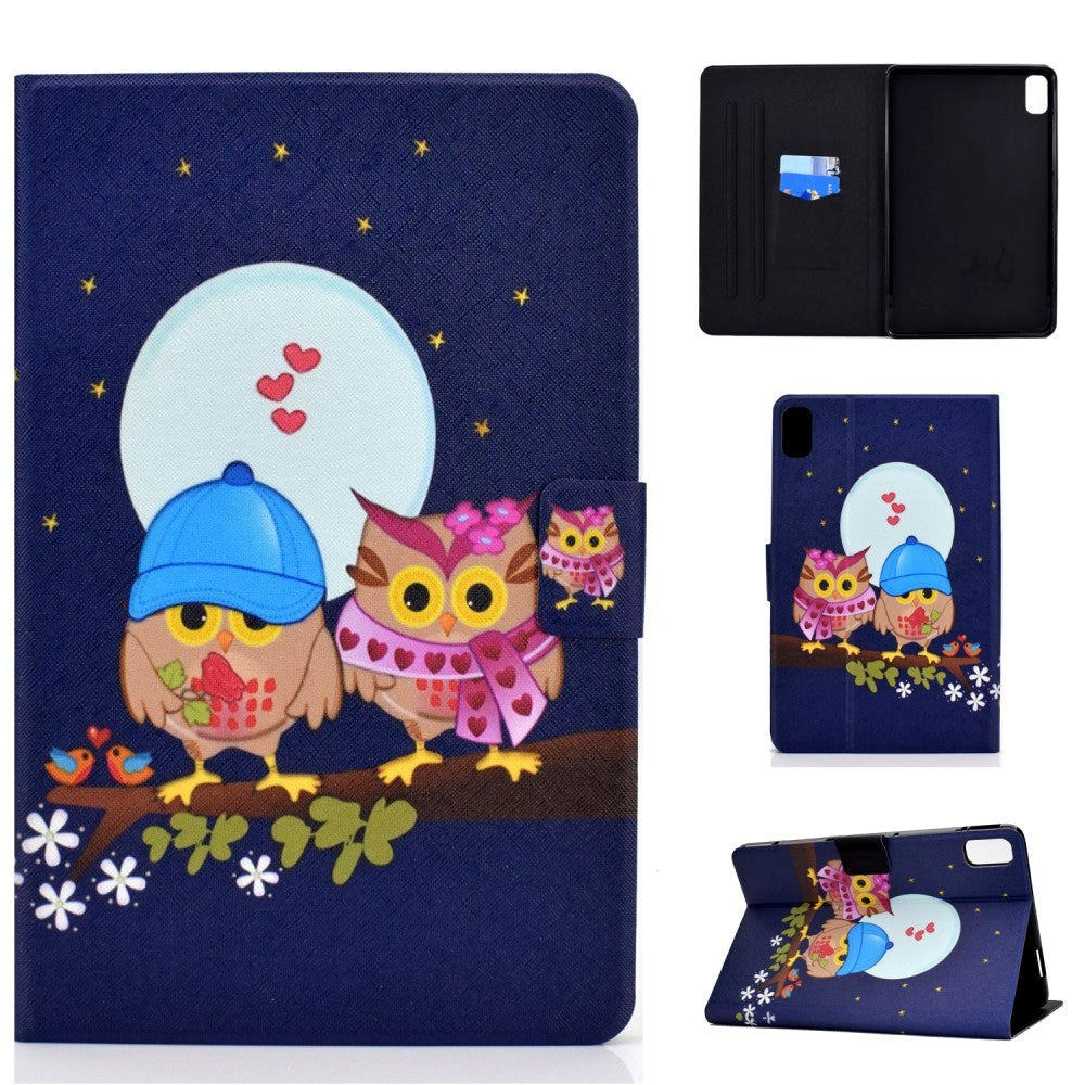 Huawei MatePad 10.4" Cover m. Ståfunktion & Kortholder - Uglefamilie