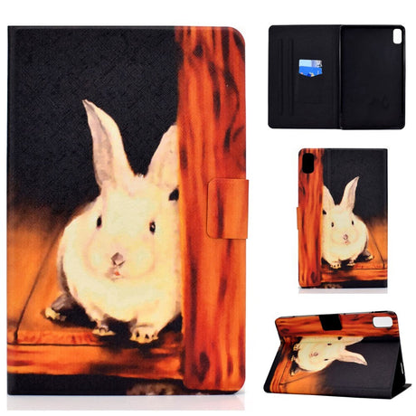 Huawei MatePad 10.4" Cover m. Ståfunktion & Kortholder - Kanin