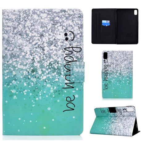 Huawei MatePad 10.4" Cover m. Ståfunktion & Kortholder - Glimmer - Be Happy