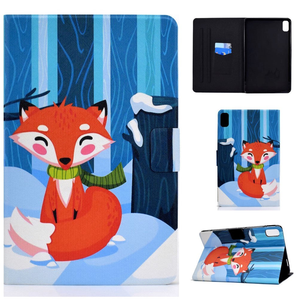 Huawei MatePad 10.4" Cover m. Ståfunktion & Kortholder - Ræv I Sne