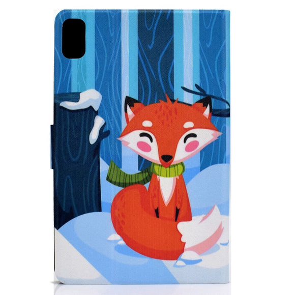 Huawei MatePad 10.4" Cover m. Ståfunktion & Kortholder - Ræv I Sne