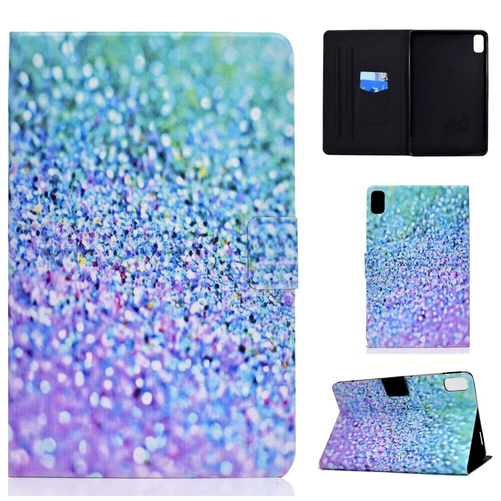 Huawei MatePad 10.4" Cover m. Ståfunktion & Kortholder - Farverige Palietter