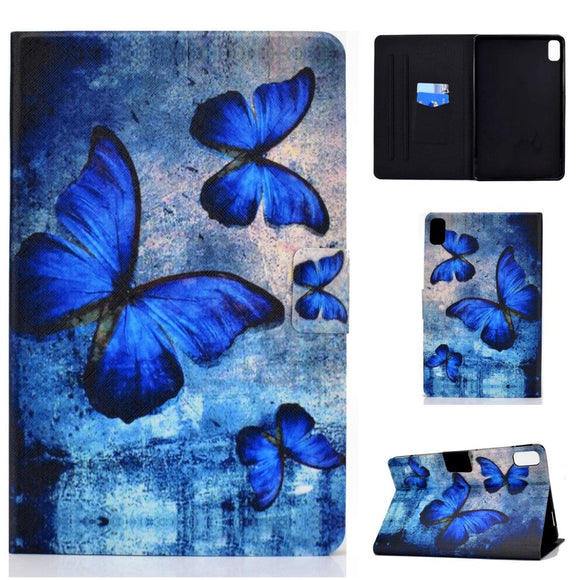 Huawei MatePad 10.4" Cover m. Ståfunktion & Kortholder - Blå Sommerfugle