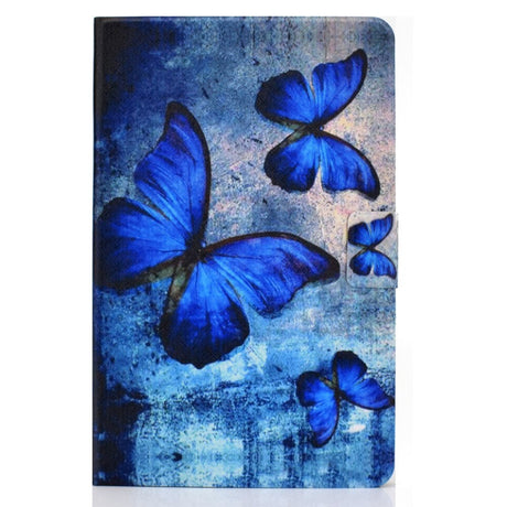 Huawei MatePad 10.4" Cover m. Ståfunktion & Kortholder - Blå Sommerfugle