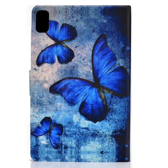 Huawei MatePad 10.4" Cover m. Ståfunktion & Kortholder - Blå Sommerfugle