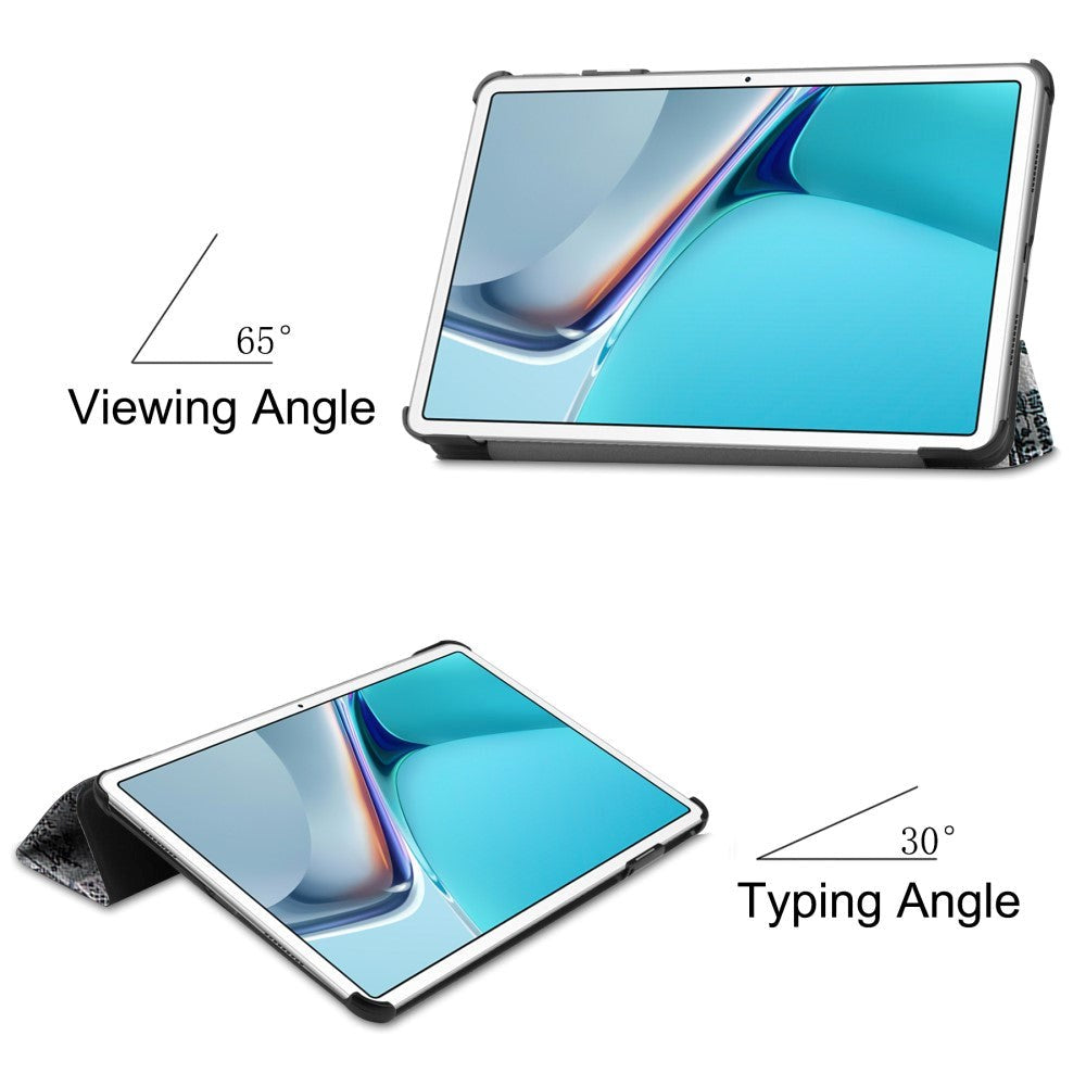 Huawei MatePad 11 Tri-fold Flip Cover m. Vågeblus Funktion - Eiffeltårnet