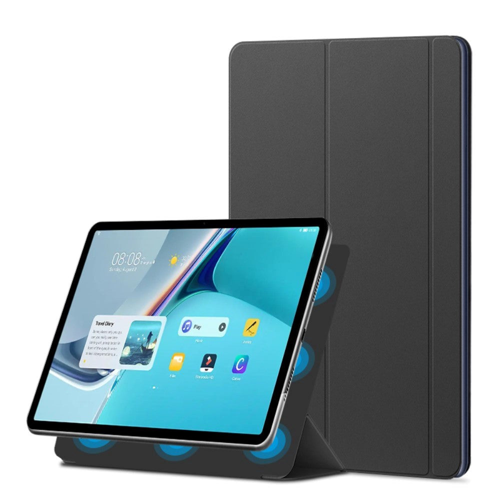 Huawei MatePad 11 Magnetisk Tri-Fold Cover - Sort