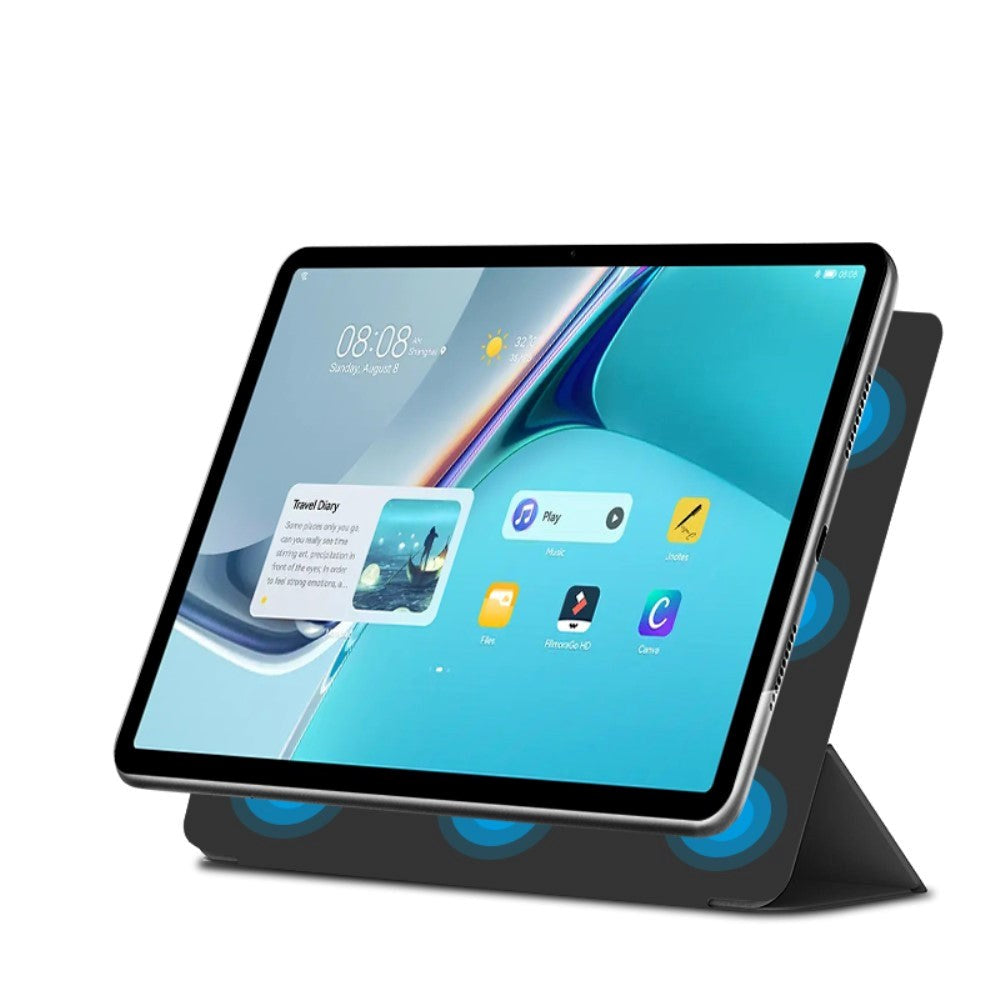 Huawei MatePad 11 Magnetisk Tri-Fold Cover - Sort