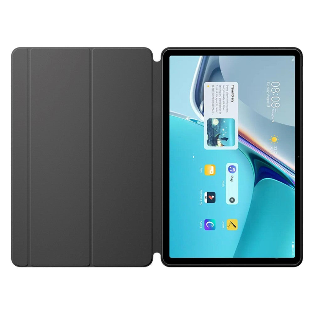 Huawei MatePad 11 Magnetisk Tri-Fold Cover - Sort