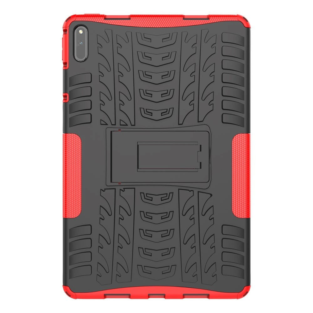 Huawei MatePad 11 Håndværker Cover m. Dæk Design & Ståfunktion - Sort & Rød