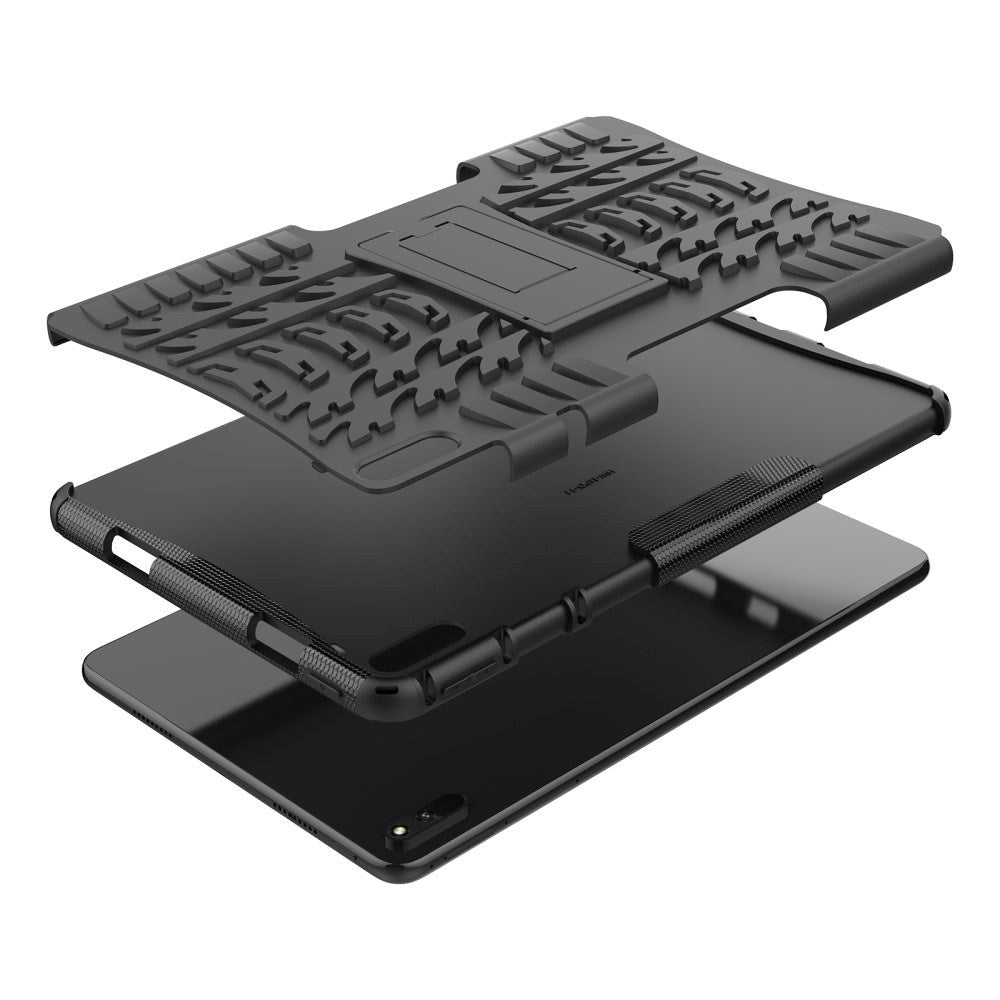 Huawei MatePad 11 Håndværker Cover m. Dæk Design & Ståfunktion - Sort