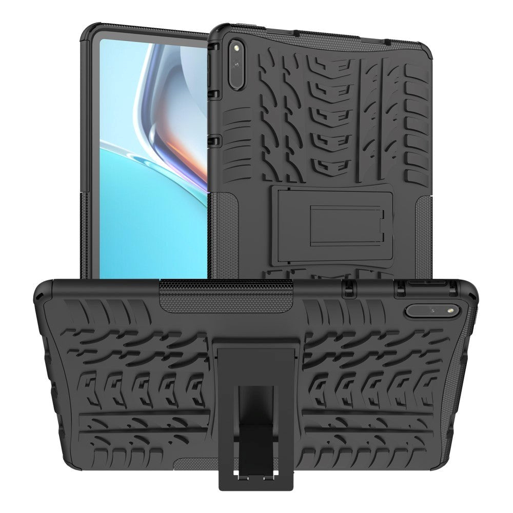 Huawei MatePad 11 Håndværker Cover m. Dæk Design & Ståfunktion - Sort