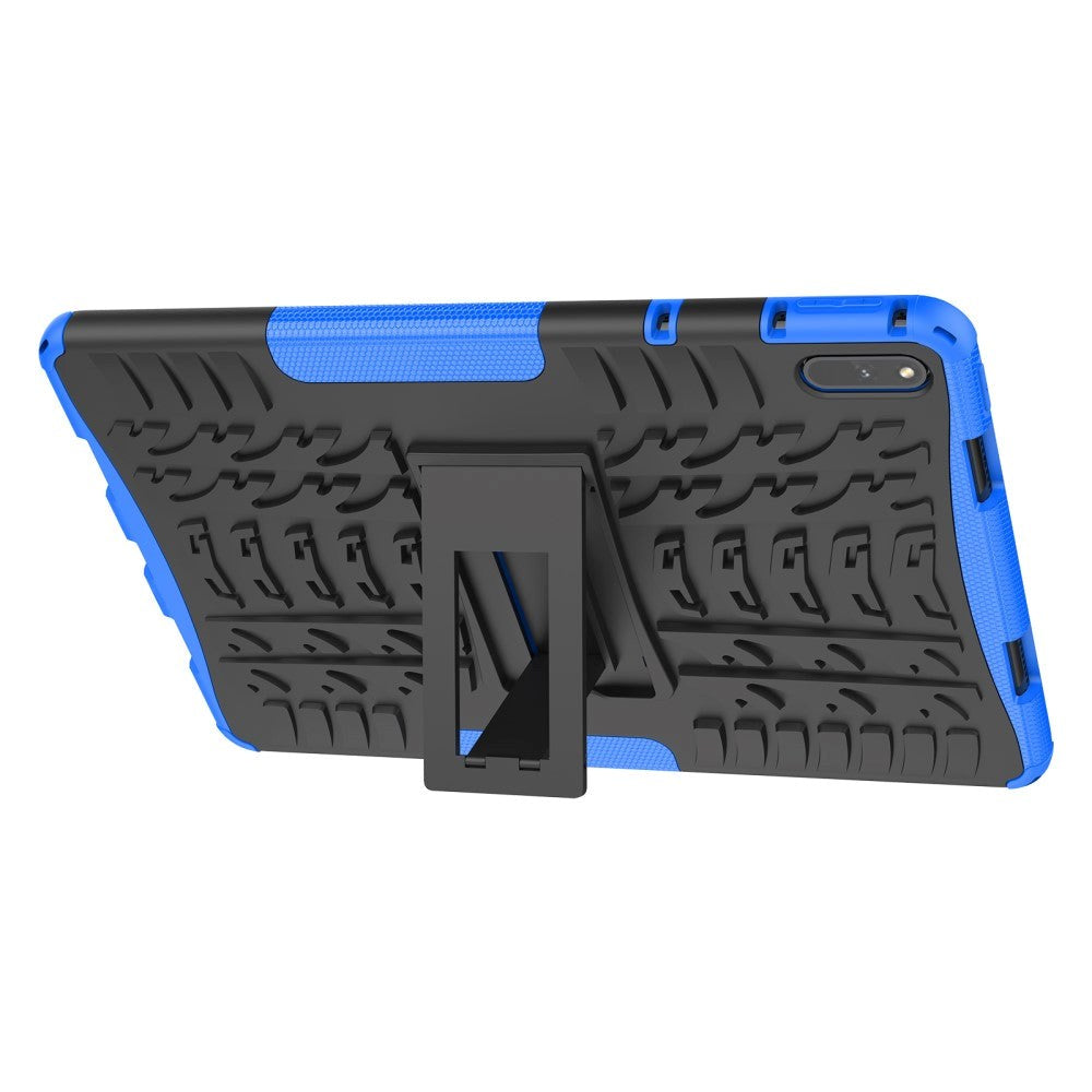 Huawei MatePad 11 Håndværker Cover m. Dæk Design & Ståfunktion - Sort & Blå