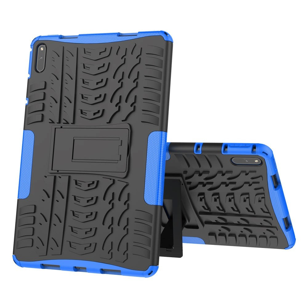 Huawei MatePad 11 Håndværker Cover m. Dæk Design & Ståfunktion - Sort & Blå