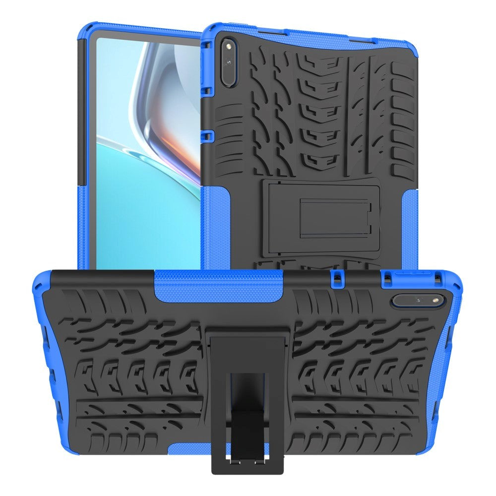 Huawei MatePad 11 Håndværker Cover m. Dæk Design & Ståfunktion - Sort & Blå