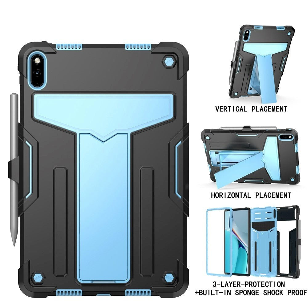 Huawei MatePad 11 Håndværker Cover m. Kickstand & Penholder - Sort & Blå