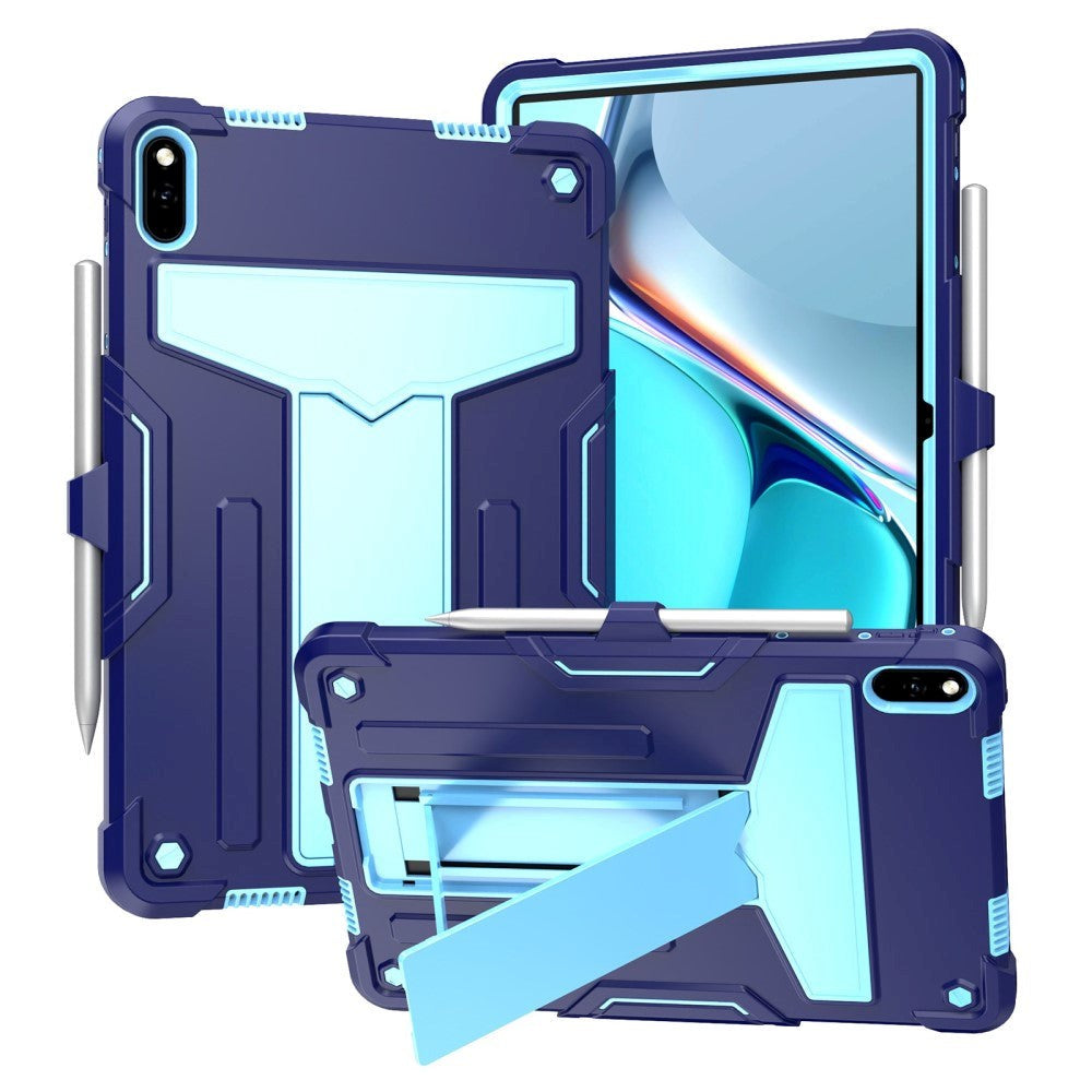 Huawei MatePad 11 Håndværker Cover m. Kickstand & Penholder - Mørkeblå & Lyseblå