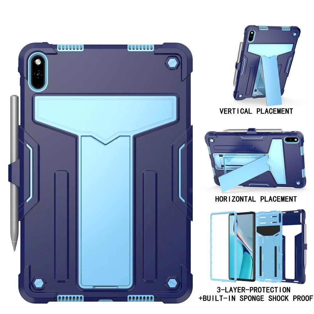 Huawei MatePad 11 Håndværker Cover m. Kickstand & Penholder - Mørkeblå & Lyseblå