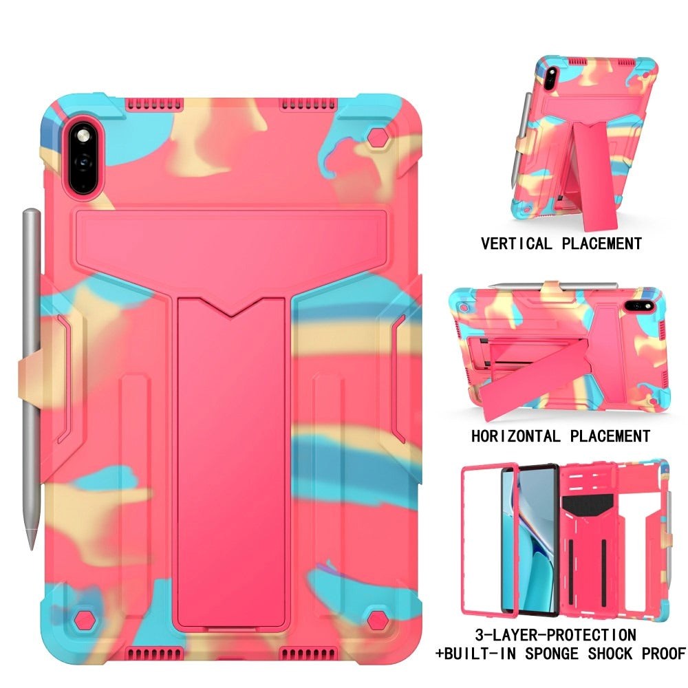 Huawei MatePad 11 Håndværker Cover m. Kickstand & Penholder - Pink Mønster
