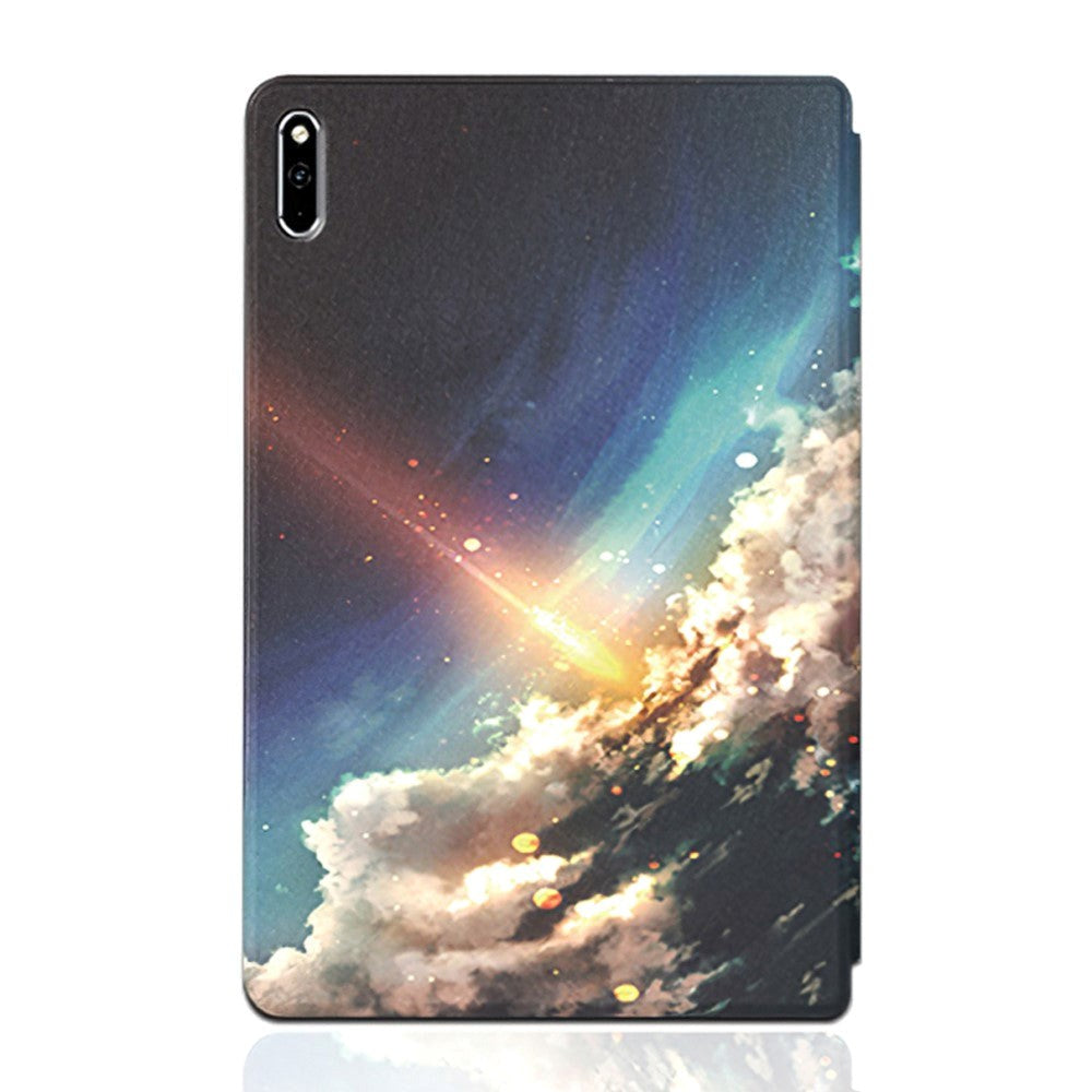 Huawei MatePad Pro 10.8 (2021/2019) Tri-Fold Læder Cover m. Ståfunktion - Stjerneskud