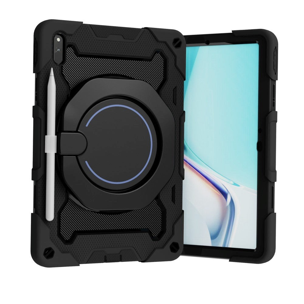 Huawei MatePad 11 Håndværker Cover m. Ståfunktion, Håndholder & Penholder - Sort