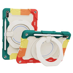 Huawei MatePad 11 Håndværker Cover m. Ståfunktion, Håndholder & Penholder - Hvid / Grøn / Rød