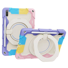 Huawei MatePad 11 Håndværker Cover m. Ståfunktion, Håndholder & Penholder - Hvid / Multi