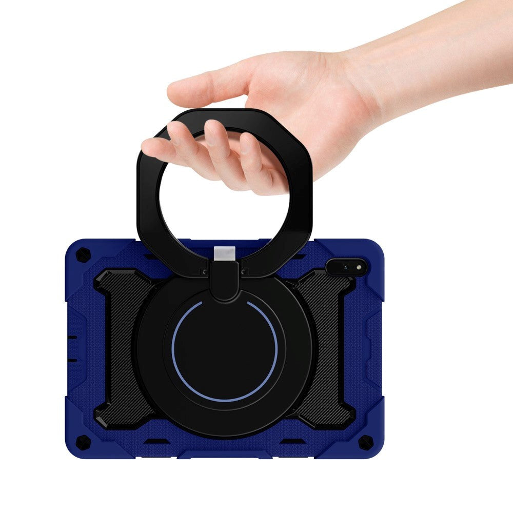 Huawei MatePad 11 Håndværker Cover m. Ståfunktion, Håndholder & Penholder - Blå