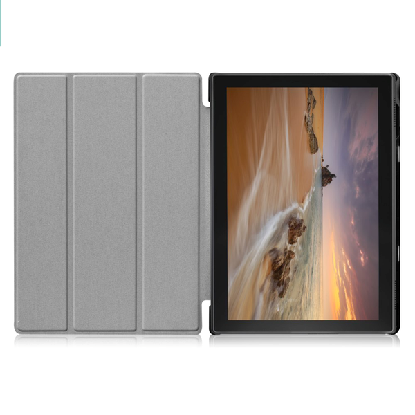 Lenovo Tab E10 Læder Cover m. Tri-fold Stand - Hvid
