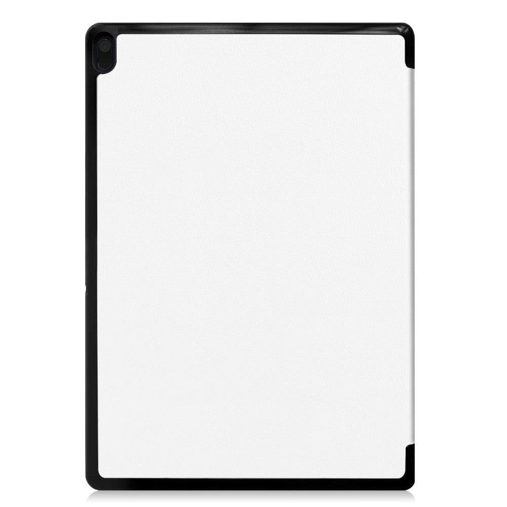 Lenovo Tab E10 Læder Cover m. Tri-fold Stand - Hvid