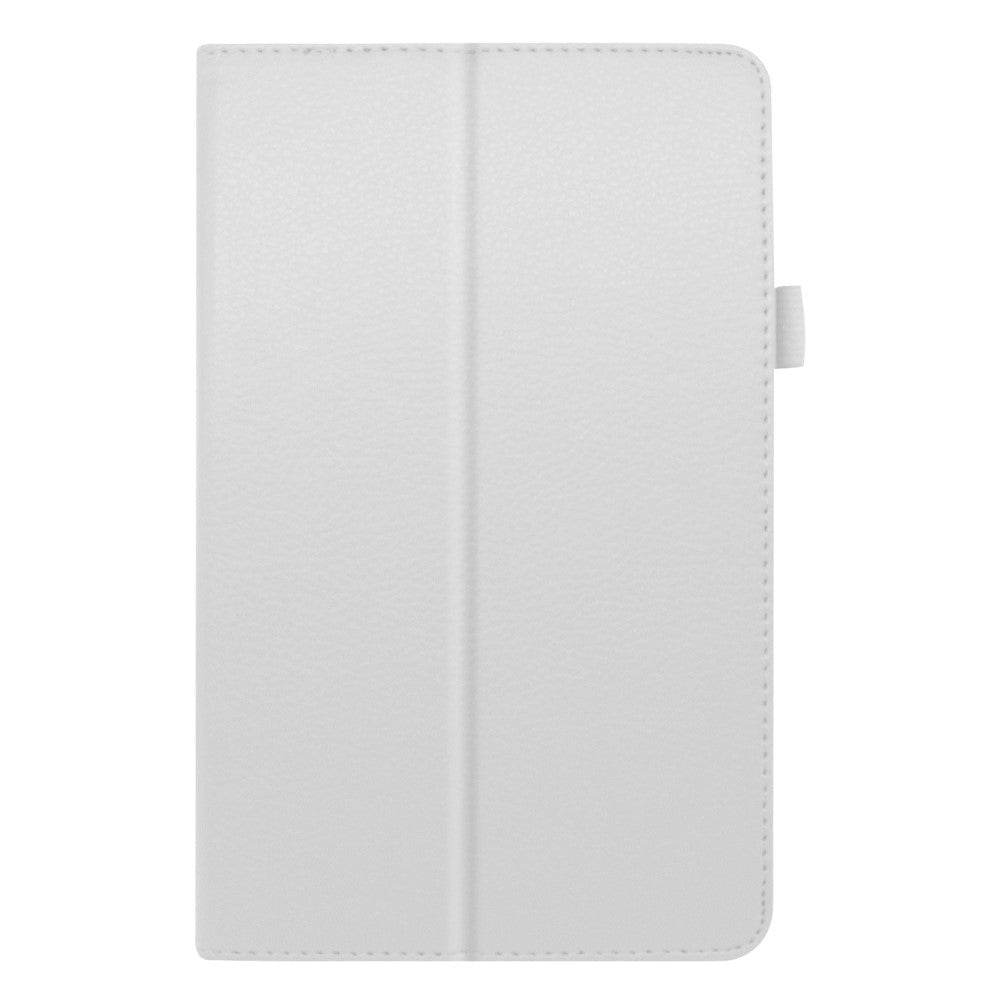 Lenovo Tab M8 (2nd Gen.) 8" Litchi Læder Cover m. Ståfunktion & Magnetluk - Hvid
