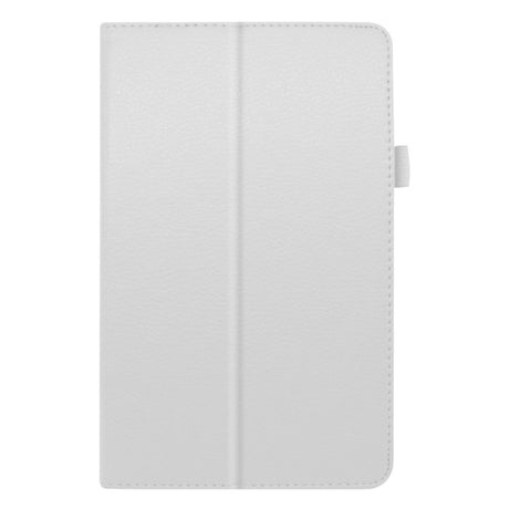 Lenovo Tab M8 (2nd Gen.) 8" Litchi Læder Cover m. Ståfunktion & Magnetluk - Hvid